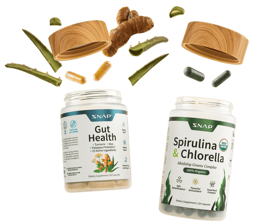 Gut Glow Bundle - Gut Health + FREE Spirulina & Chlorella